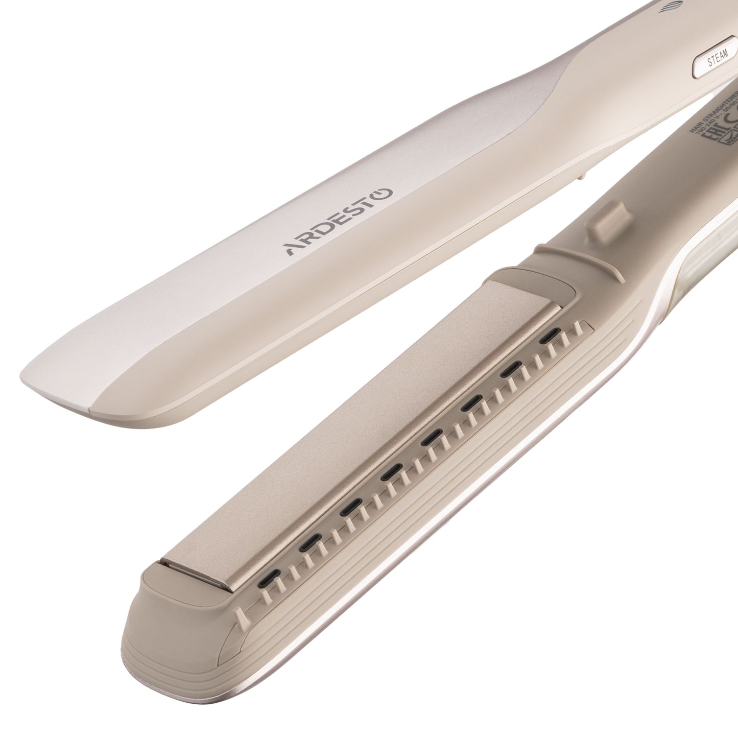 Ardesto Hair straightener Pearl Cream, 50W, 140-230C, ceramics, beige