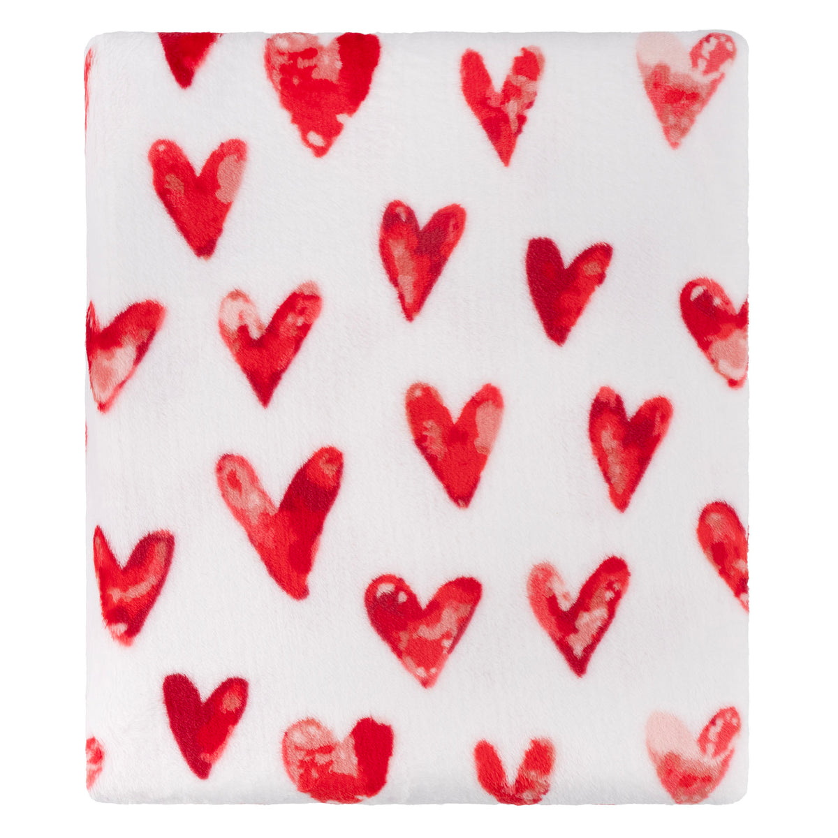 Ardesto Flannel blanket 160x200cm, 100% polyester, hearts