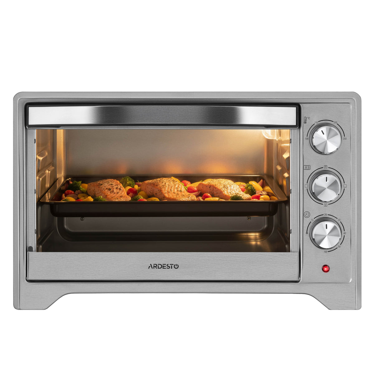 ARDESTO Electric oven, 33L, 1627W, mech., convection, grey