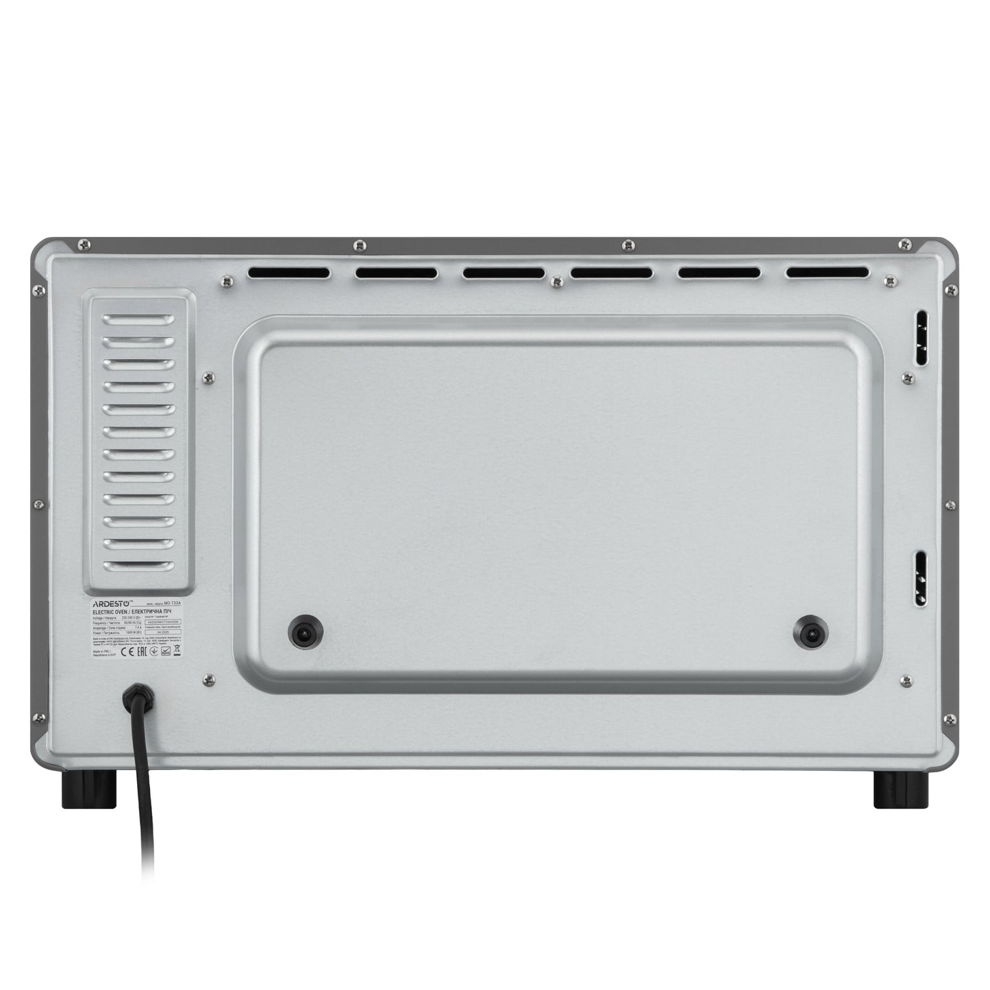 ARDESTO Electric oven, 33L, 1627W, mech., convection, grey