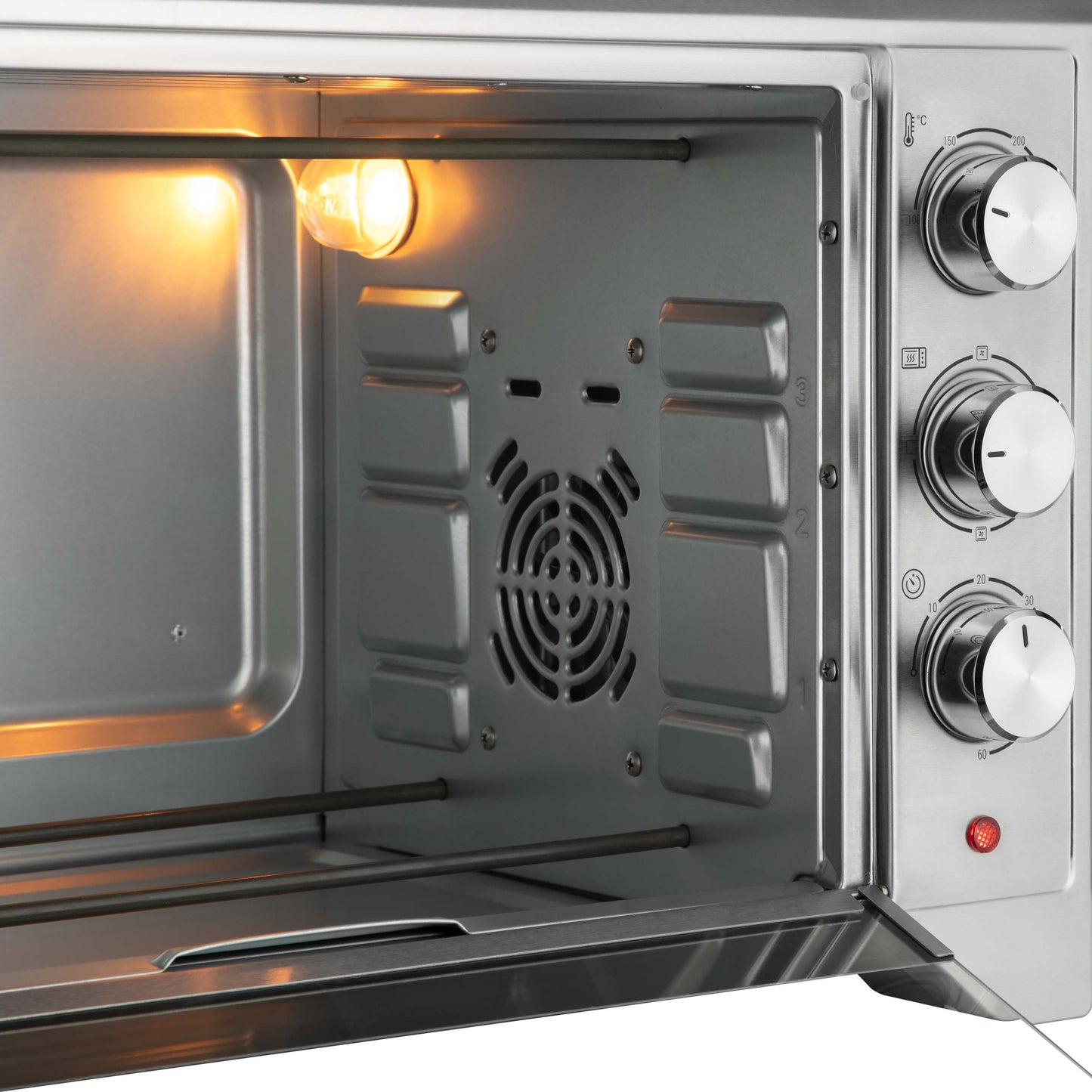 ARDESTO Electric oven, 33L, 1627W, mech., convection, grey