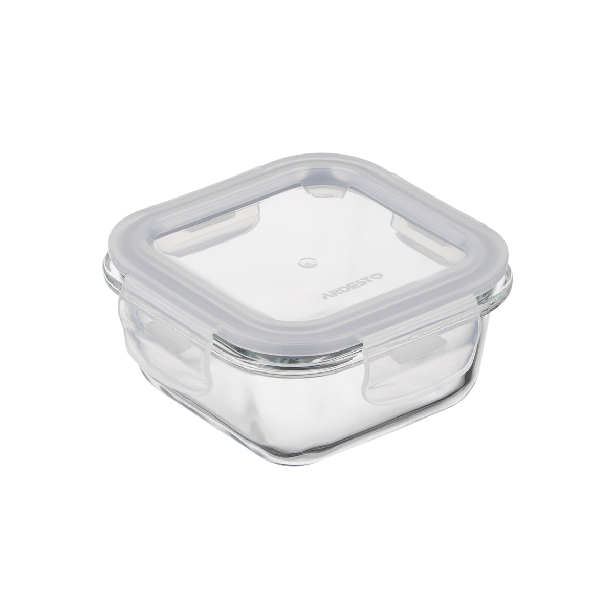 Ardesto Food storage container Gemini 0.31l, borosilicate glass, plastic, square, transparent