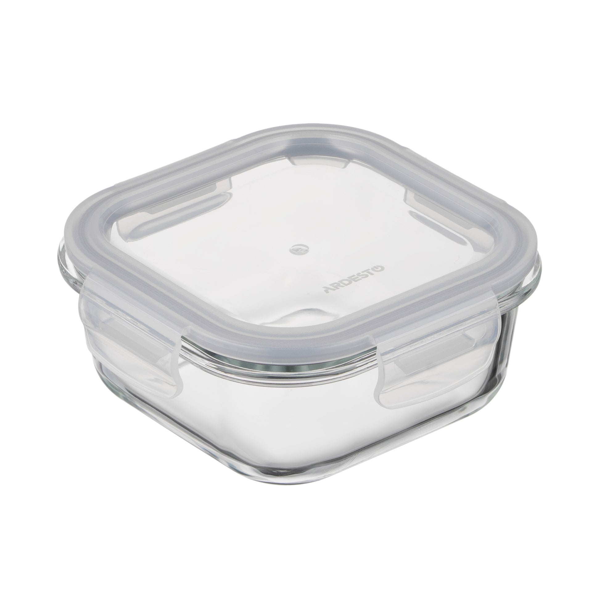 Ardesto Food storage container Gemini 0.5l, borosilicate glass, plastic, square, transparent