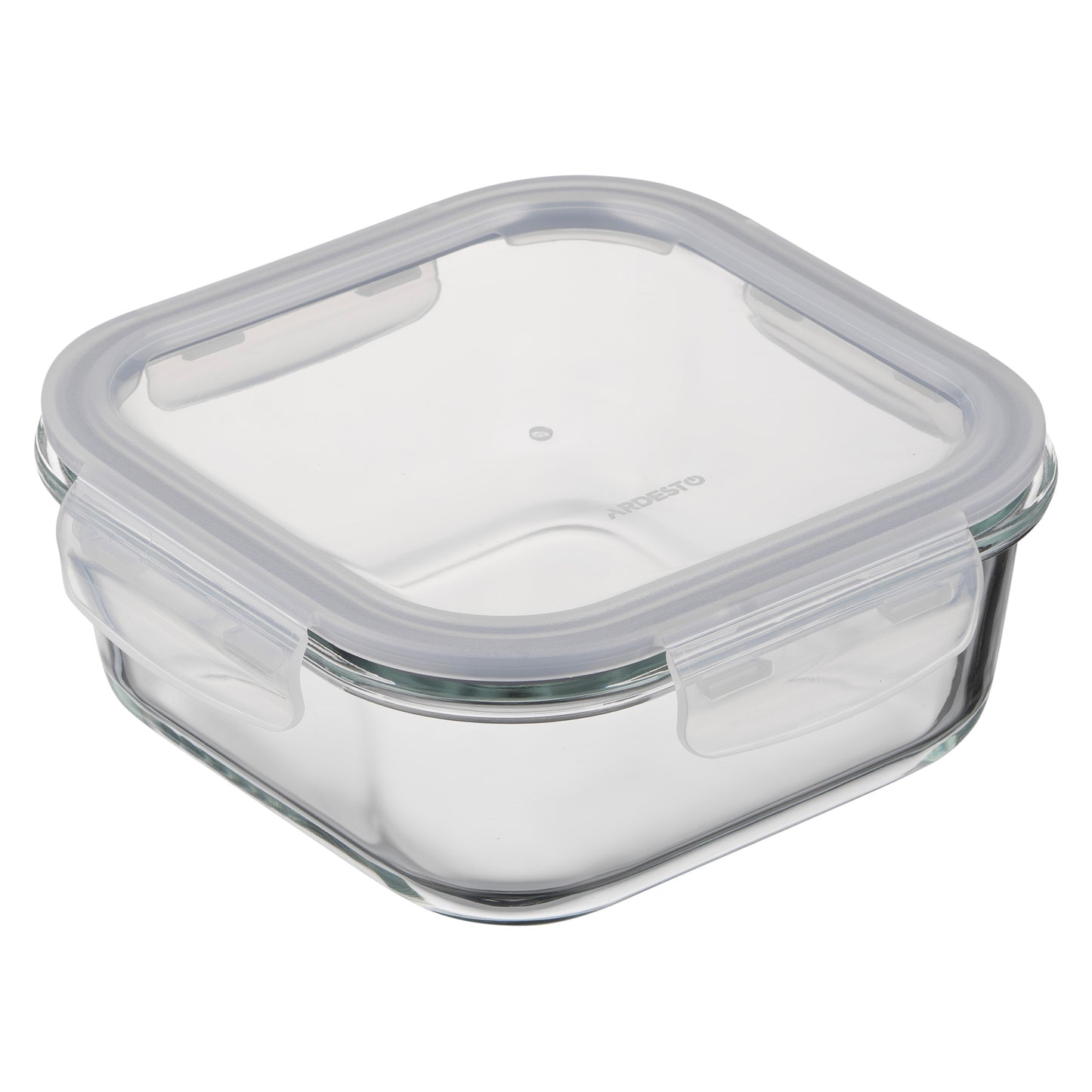 Ardesto Food storage container Gemini 1.23l, borosilicate glass, plastic, square, transparent