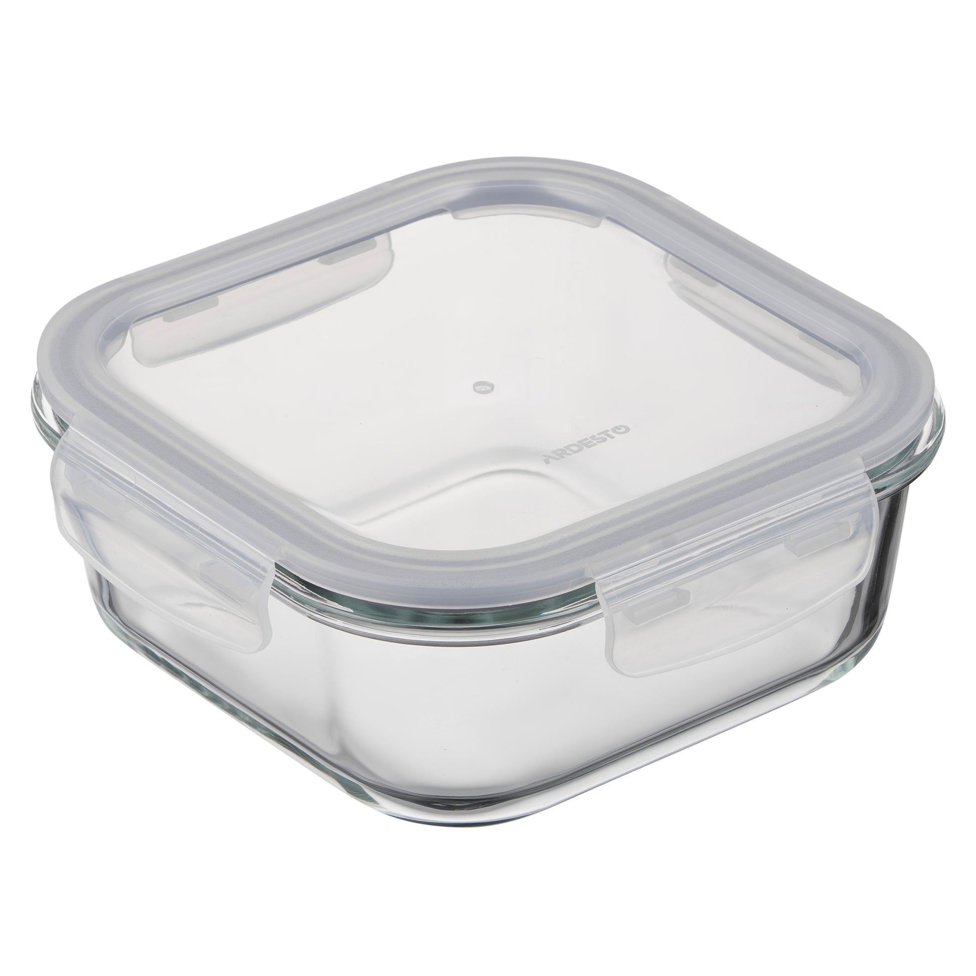 Ardesto Food storage container Gemini 1.23l, borosilicate glass, plastic, square, transparent