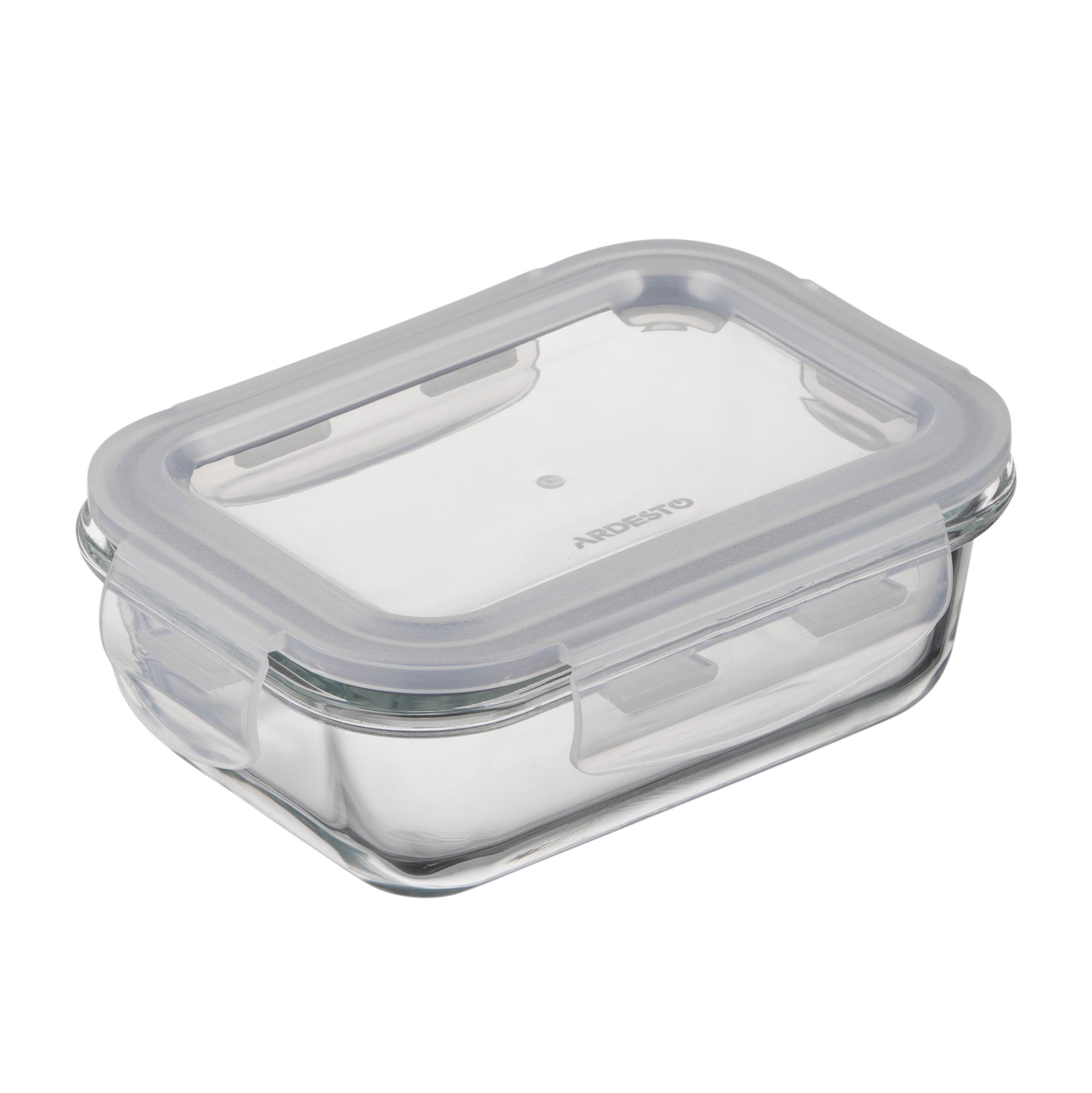 Ardesto Food storage container Gemini 0.38l, borosilicate glass, plastic, rectangular, transparent