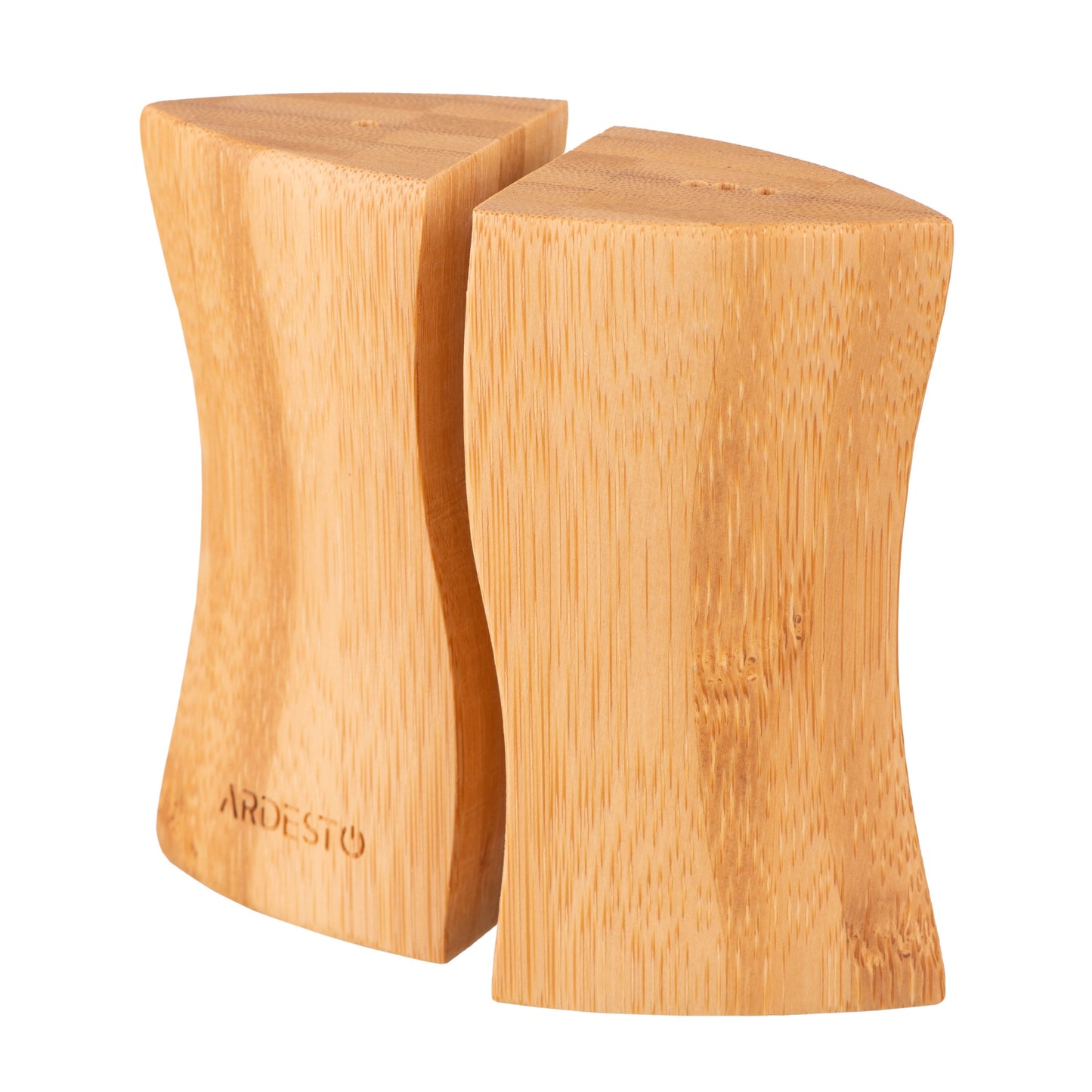 ARDESTO Salt and pepper set Midori, 2 pcs, 10ml, 9.5х4х9cm, bamboo, stainless steel, glass, plastic