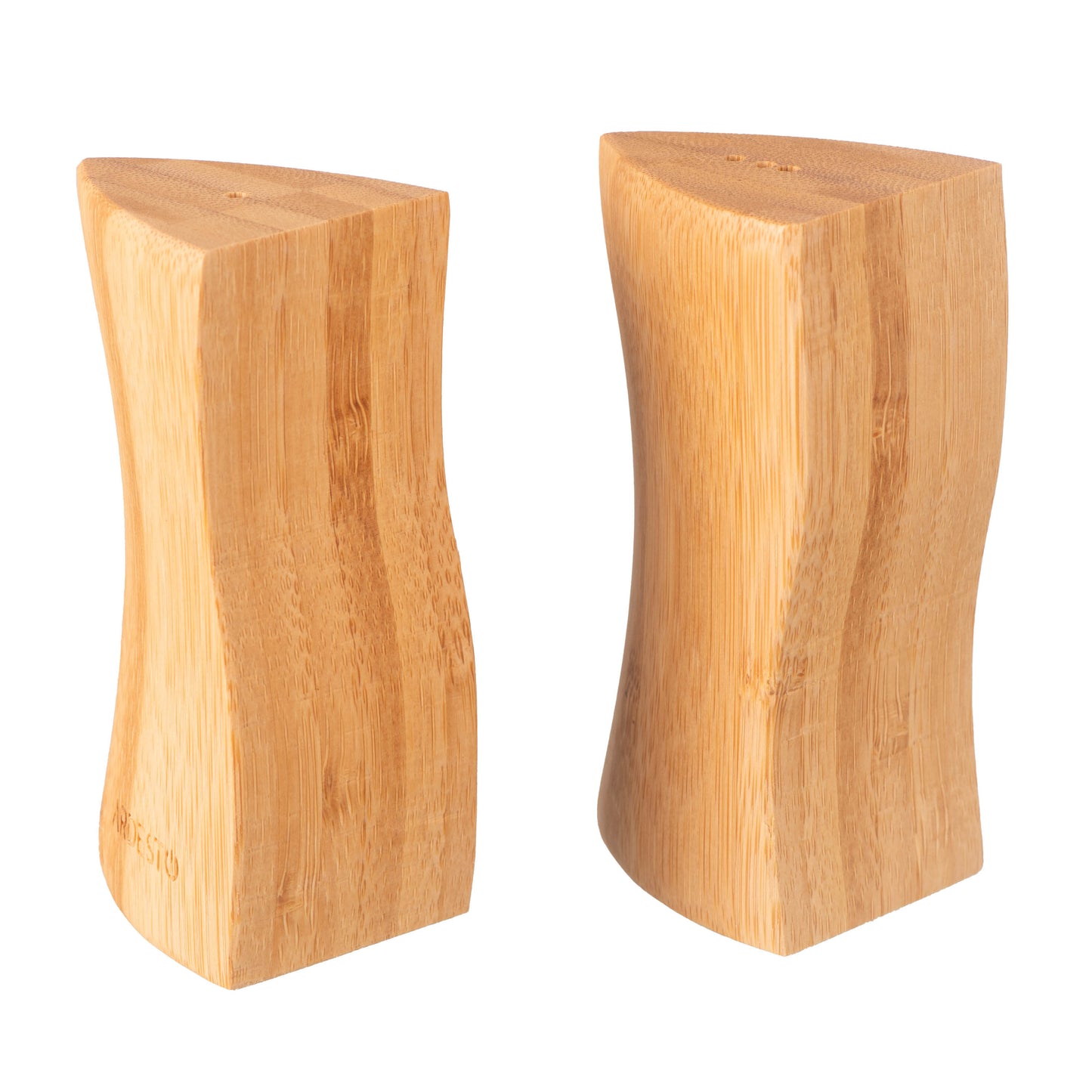 ARDESTO Salt and pepper set Midori, 2 pcs, 10ml, 9.5х4х9cm, bamboo, stainless steel, glass, plastic