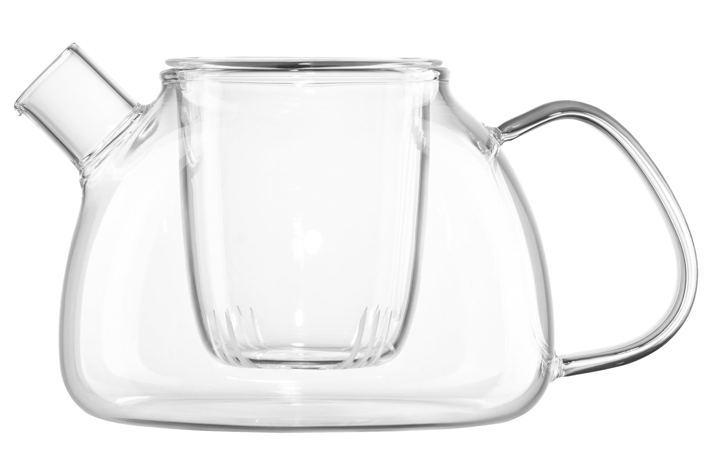 Ardesto Teapot, 1000ml, borosilicate glass, bamboo, transparent