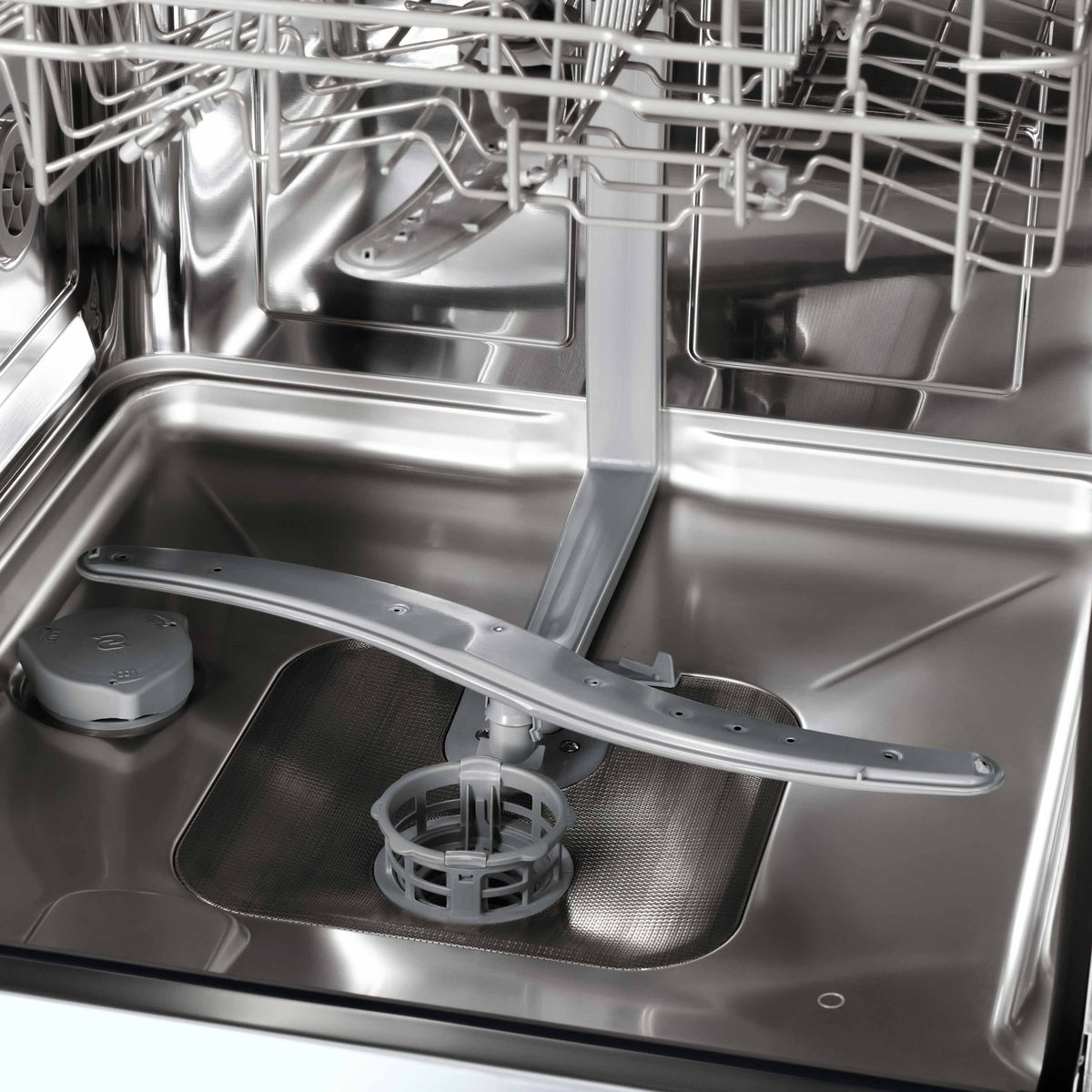 Dishwasher ARDESTO built-in, 12 place settings, A++, 60 cm, button control, LED display, floor beam indicator, 5 programs, grey