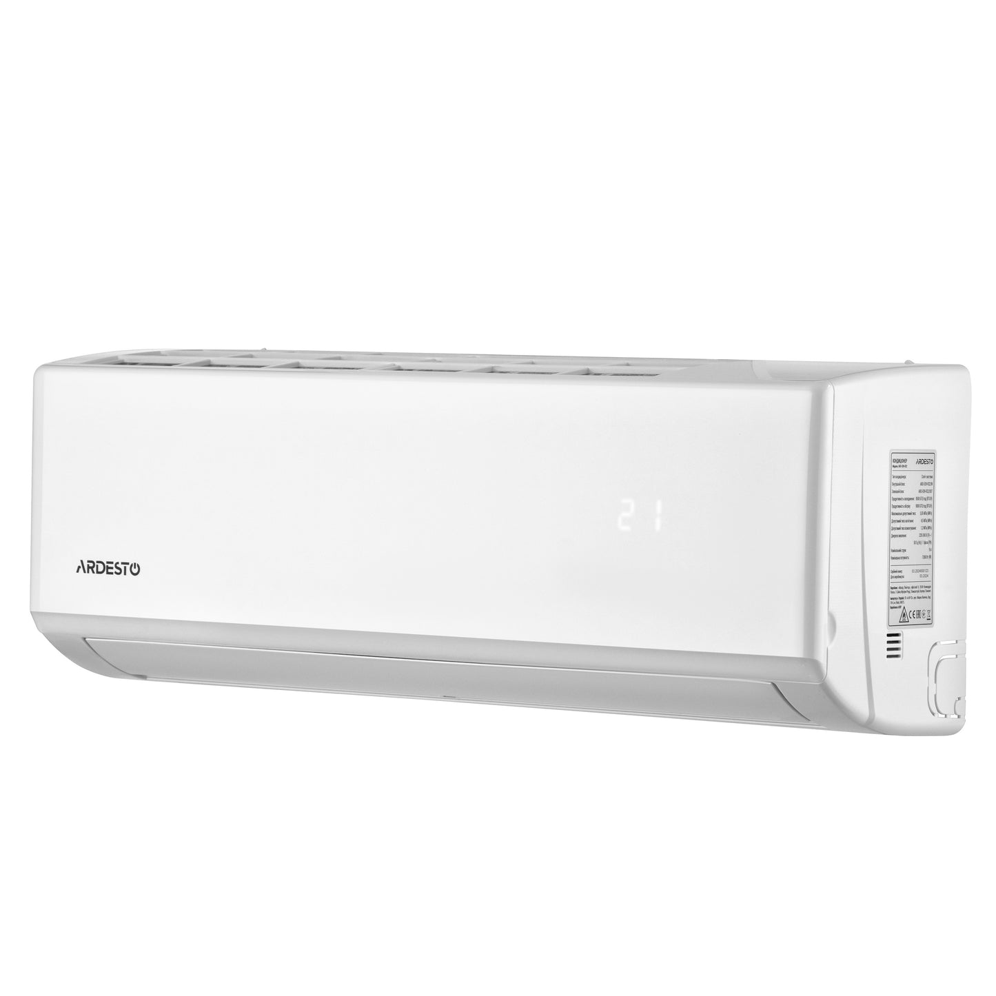 Air Conditioner ARDESTO CoolAirLite 25m2 on/off 9000BTU 2.5kW A/A -7°С R32 white