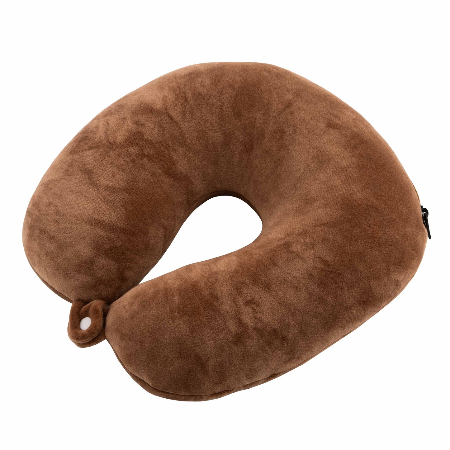 ARDESTO Zip & Flip Neck pillow Travel Сute Dog 30х30cm, polystyrene beads, brown