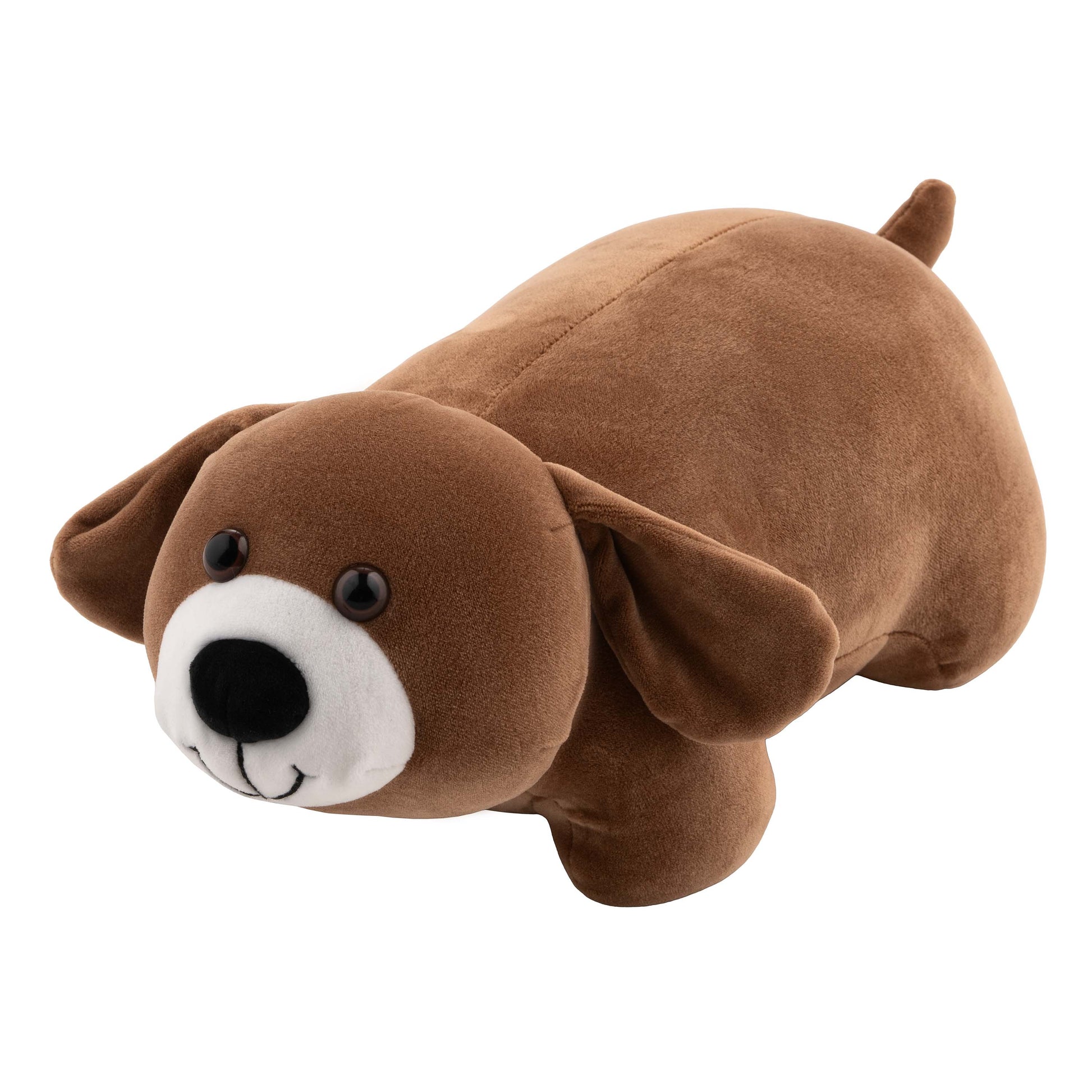 ARDESTO Zip & Flip Neck pillow Travel Сute Dog 30х30cm, polystyrene beads, brown
