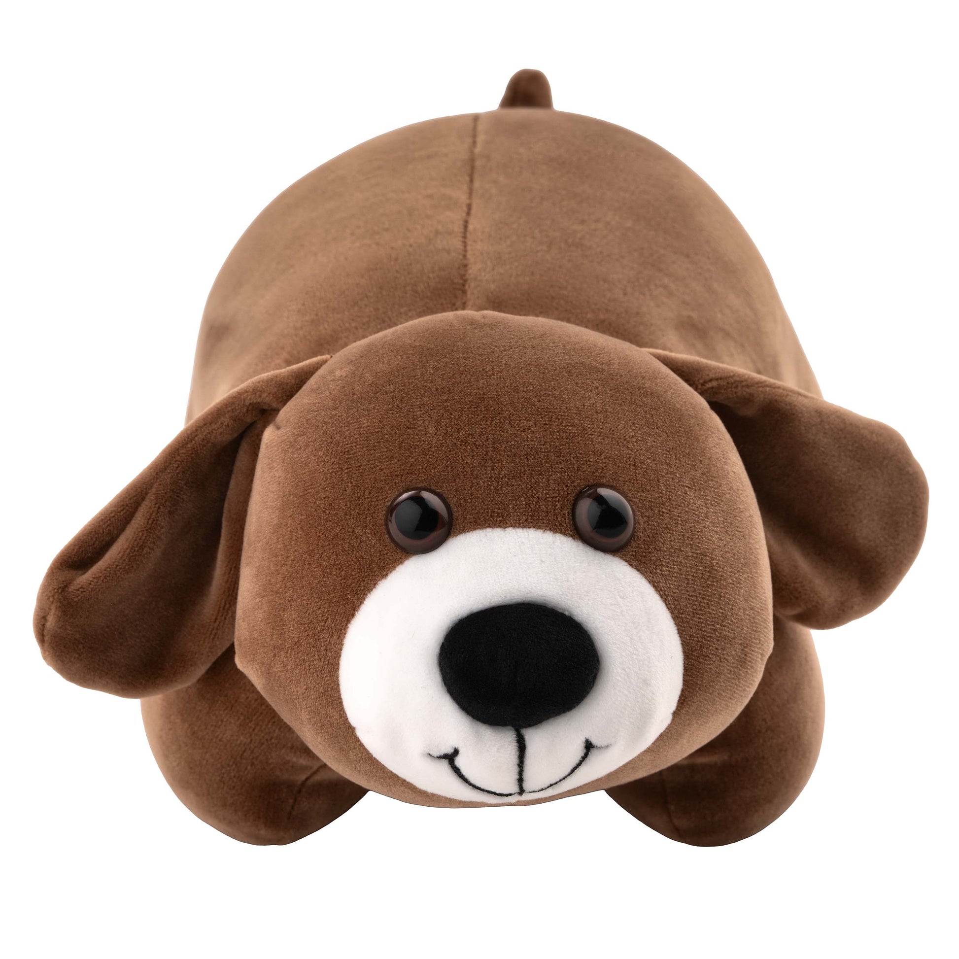 ARDESTO Zip & Flip Neck pillow Travel Сute Dog 30х30cm, polystyrene beads, brown