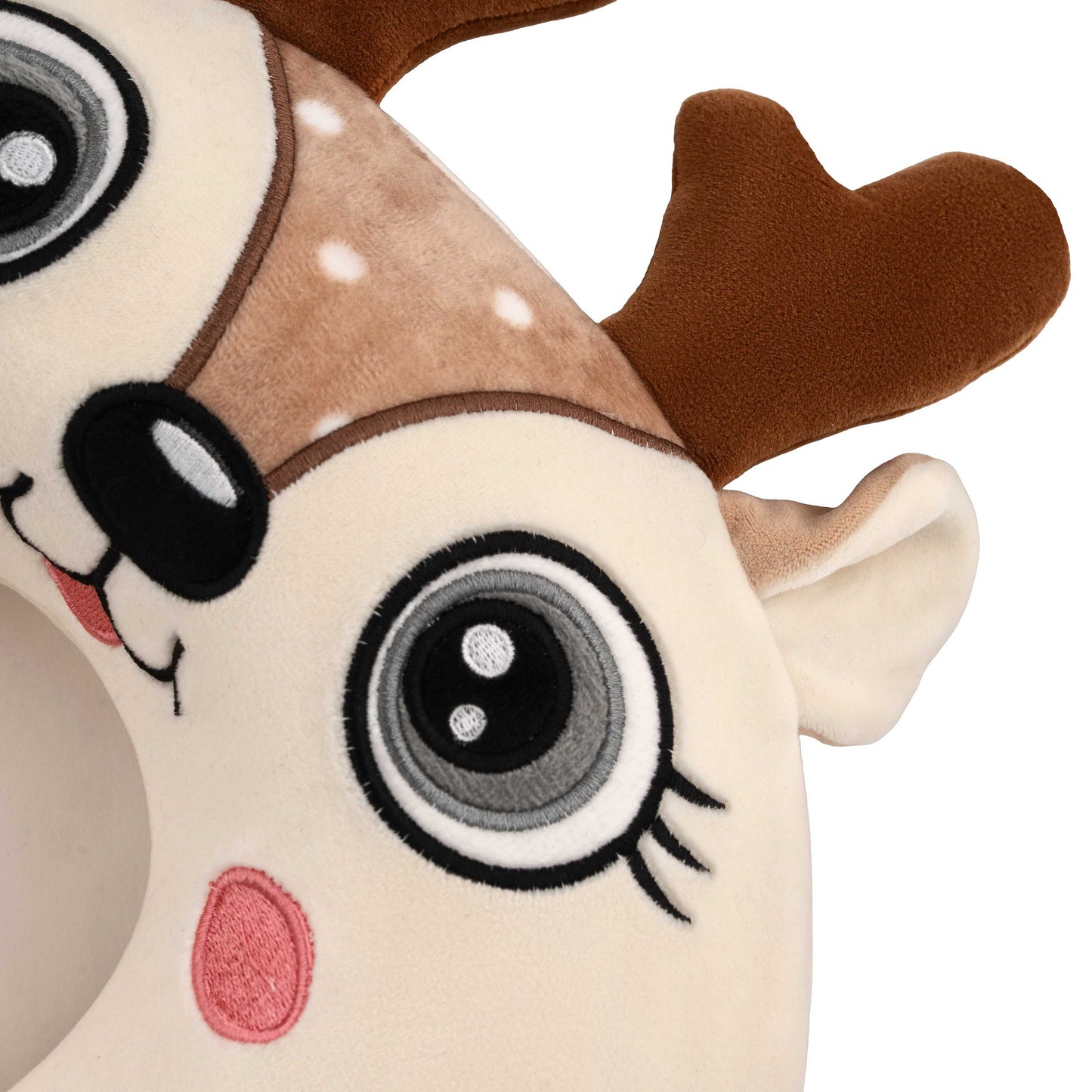 ARDESTO Neck pillow Travel Reindeer 30х30cm, polyurethane foam, white