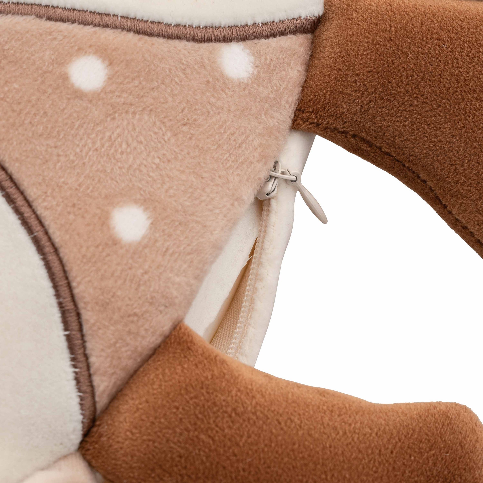 ARDESTO Neck pillow Travel Reindeer 30х30cm, polyurethane foam, white