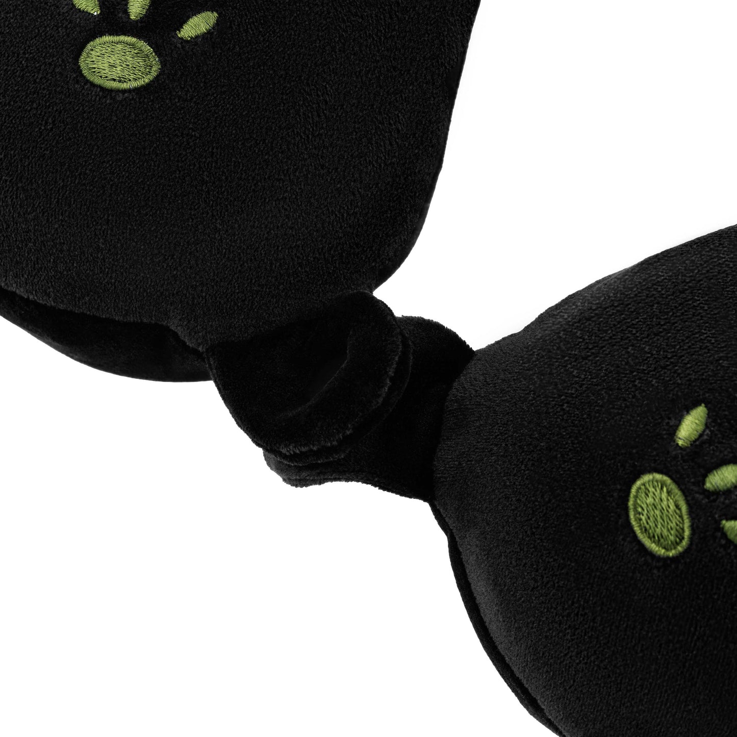 ARDESTO Neck pillow Travel Black Cat 30х30cm, polyurethane foam, black