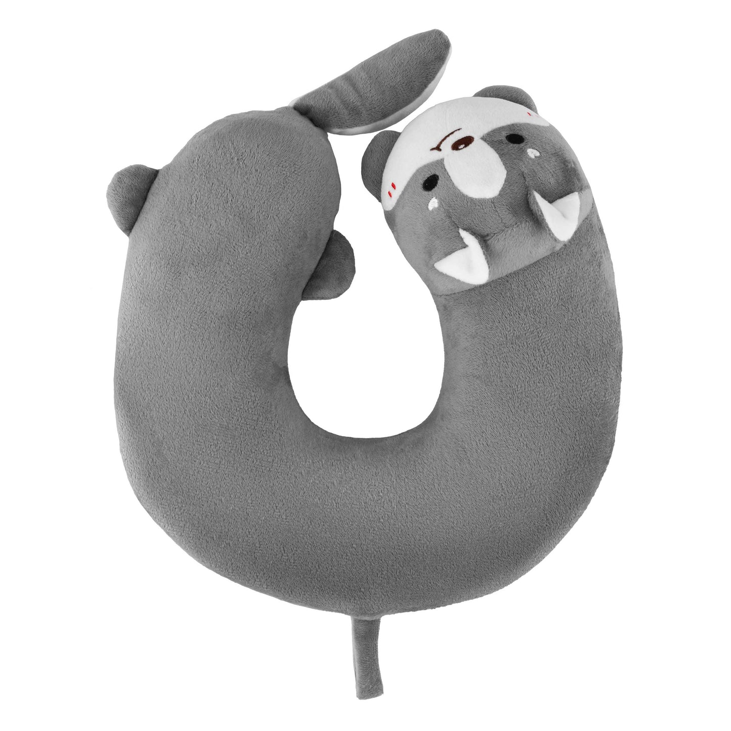 ARDESTO Neck pillow Travel Grey Cat 28х28cm, polyurethane foam, grey