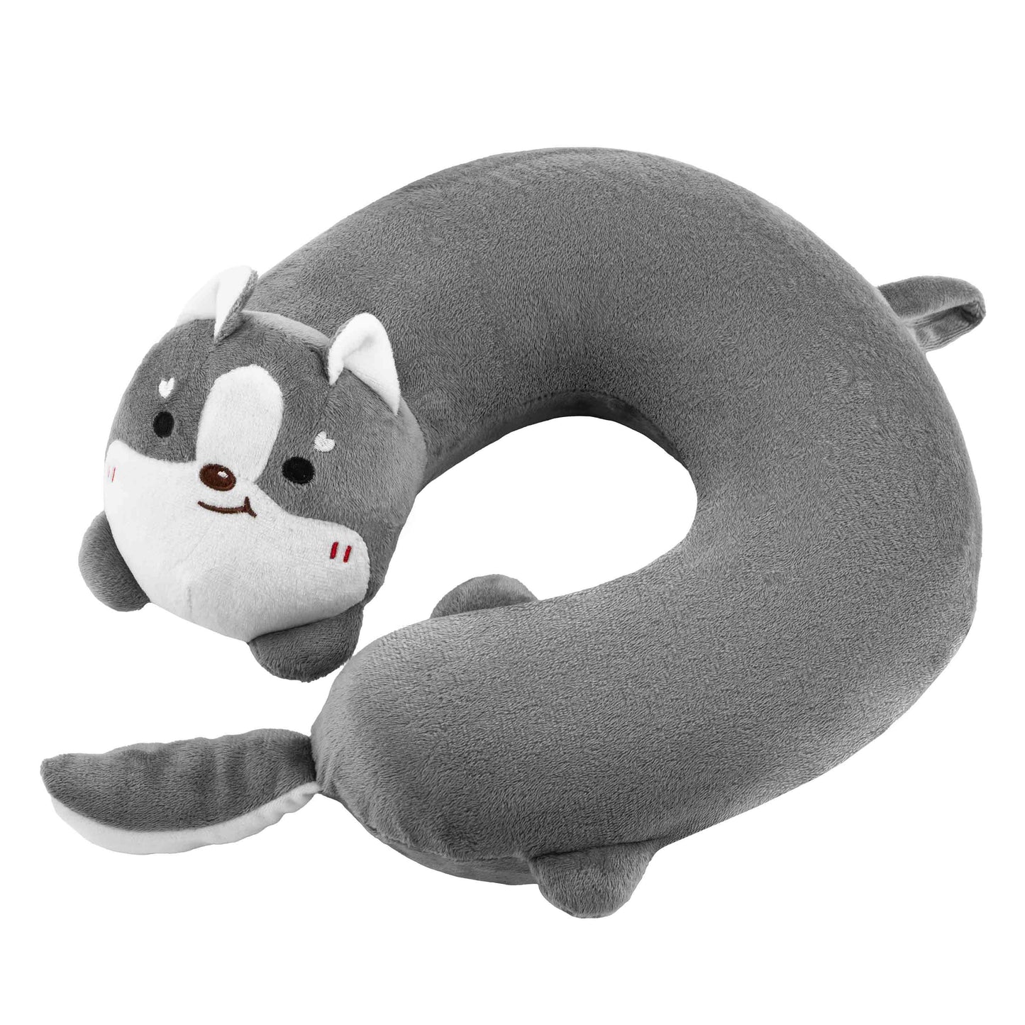 ARDESTO Neck pillow Travel Grey Cat 28х28cm, polyurethane foam, grey