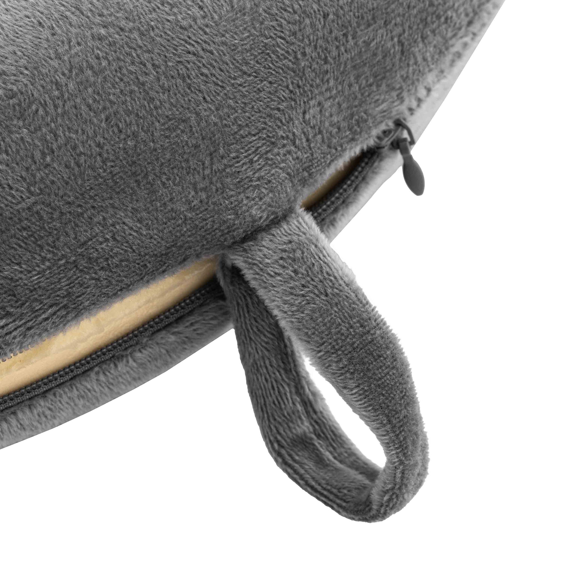 ARDESTO Neck pillow Travel Grey Cat 28х28cm, polyurethane foam, grey