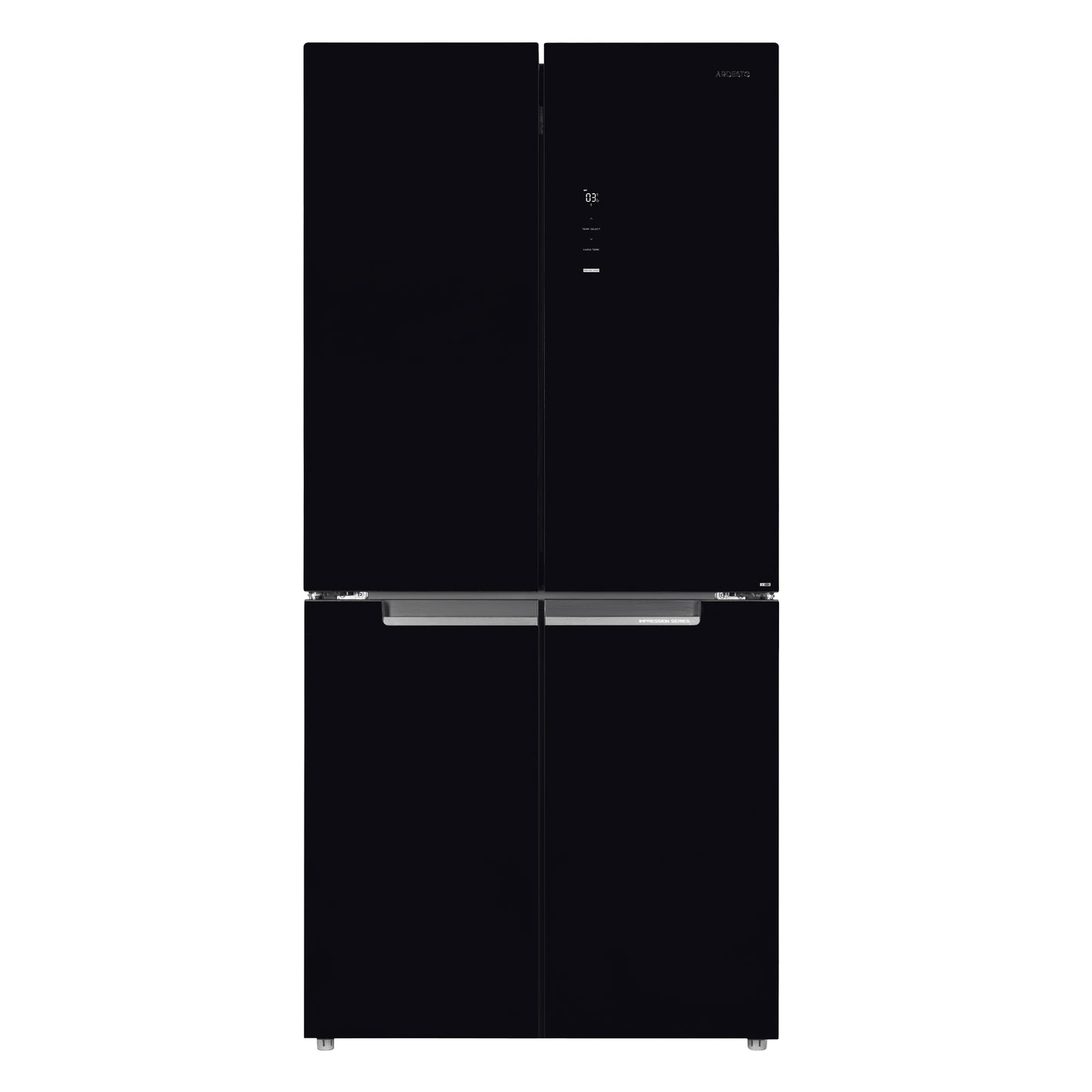 Refrigerator ARDESTO multi-door, 177.5x86х75, 4doors, А++, NF, fresh zone, black (glass)