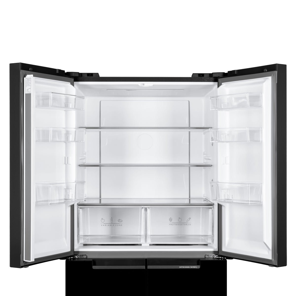 Refrigerator ARDESTO multi-door, 177.5x86х75, 4doors, А++, NF, fresh zone, black (glass)