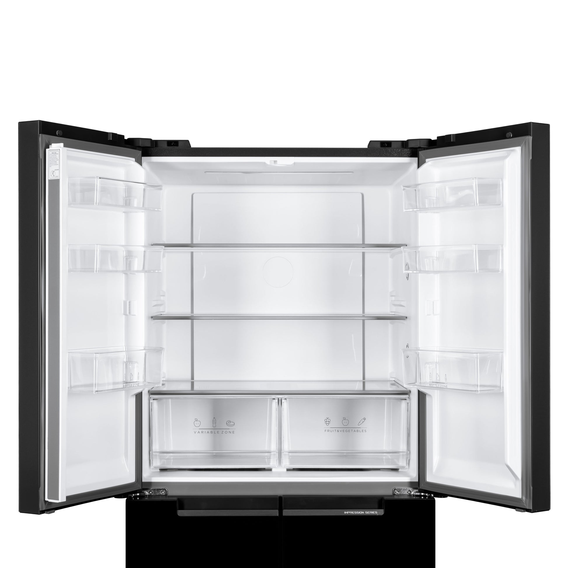 Refrigerator ARDESTO multi-door, 177.5x86х75, 4doors, А++, NF, fresh zone, black (glass)