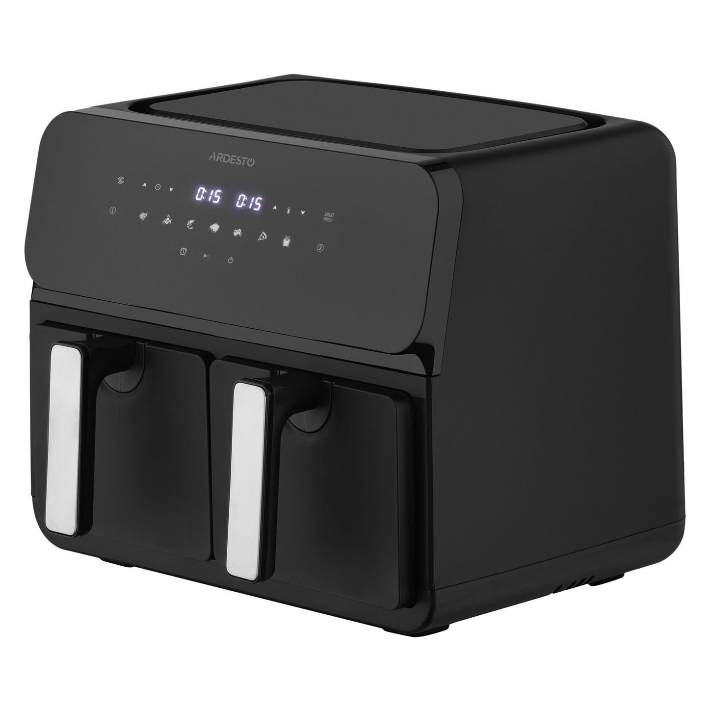 ARDESTO Air fryer 1700W, bowl-2*4.5L, touch control, 7 auto programs, plastic, black