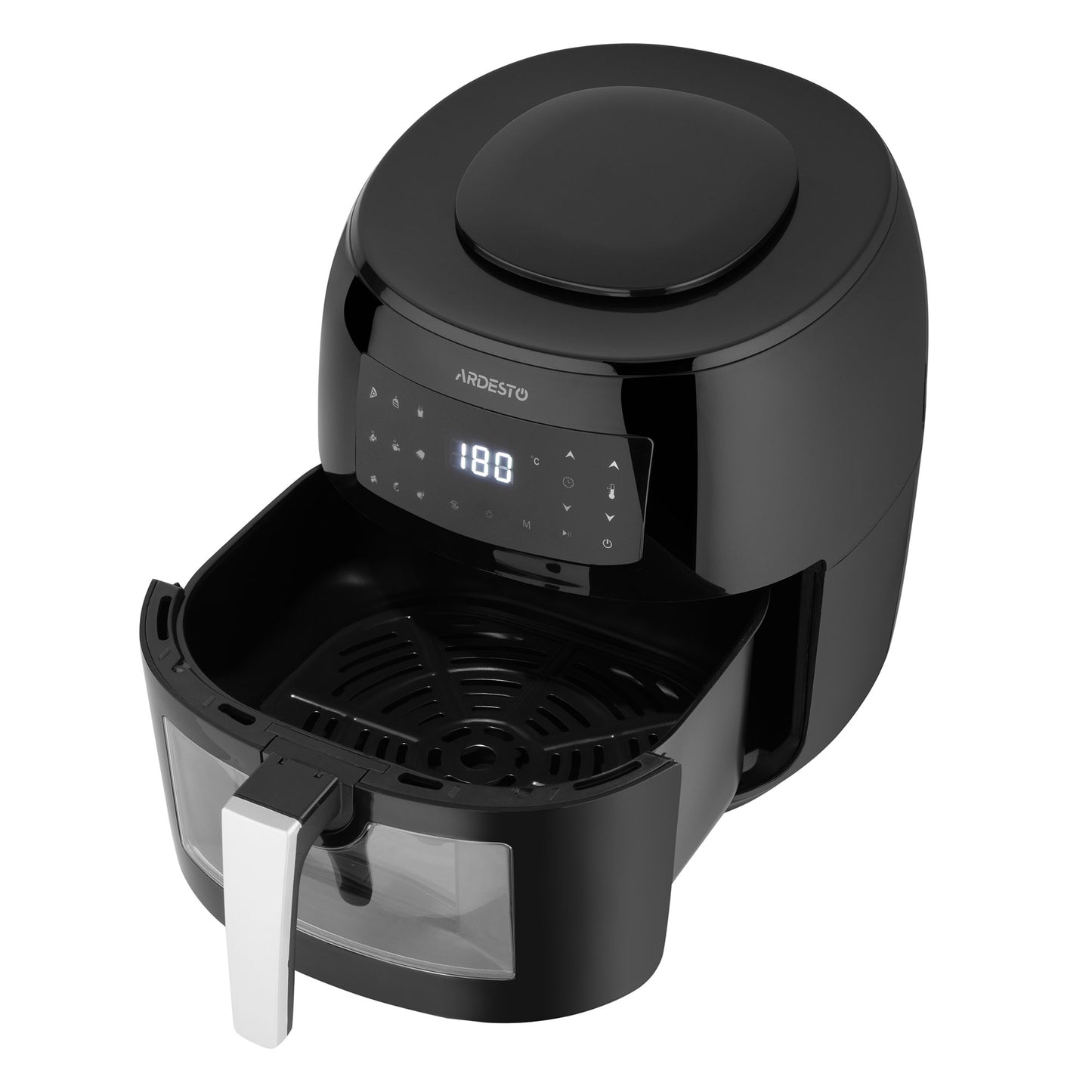 ARDESTO Air fryer 1800W, bowl-7.4L, touch control, 9 auto programs, plastic, black